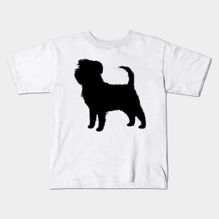 Affenpinscher Silhouette(s) Kids T-Shirt